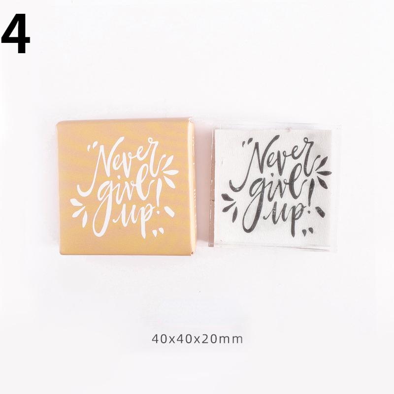 

Серія «Найкращі побажання» Прозора акрилова печатка, Воскова печатка для виробів, Англійські літери, Скрапбук, 1 штука 4