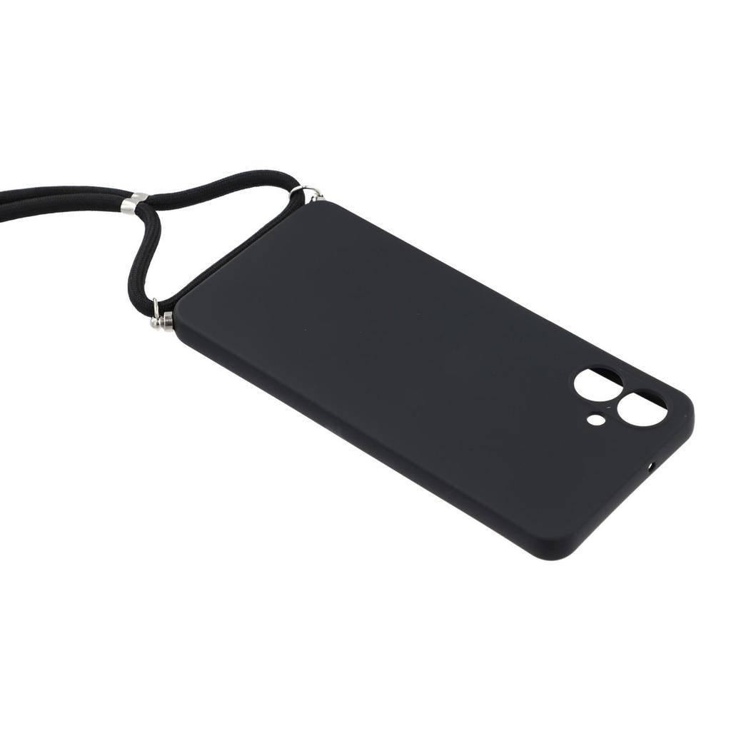 Pro Samsung Galaxy A06 4G Pouzdro Flexibilní TPU Vláknová Podšívka Proti Nárazům Crossbody Kryt na Telefon