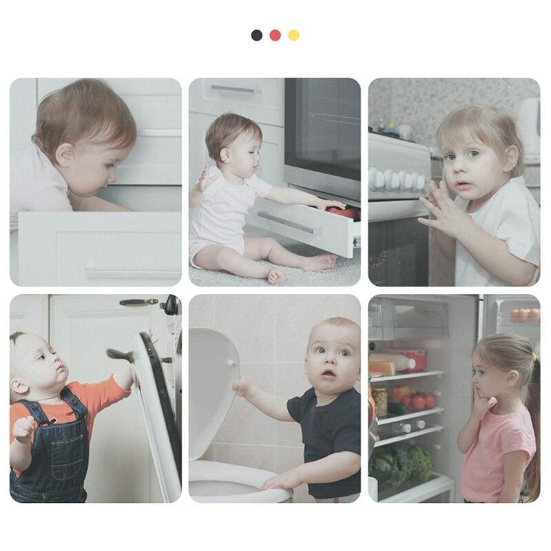 Baby Safety Lock Cabinet Drawer Lock Child Proof Corner Lock Fridge Door Protector