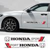 2Pcs Car Door Sticker Anti-Scratch Decals Decoration Accessories For Honda Fit Jazz GK5 Civic Type-R CRV Pilot Accord Insight SM1