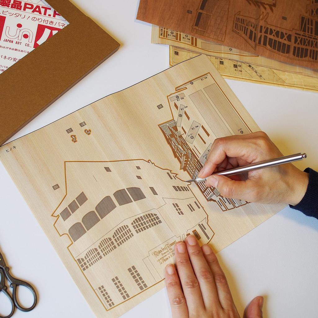 KINOWA "Strasbourg" Woodcut Original Handmade Kit, World Heritage Site, French Cityscape, Made In Japan