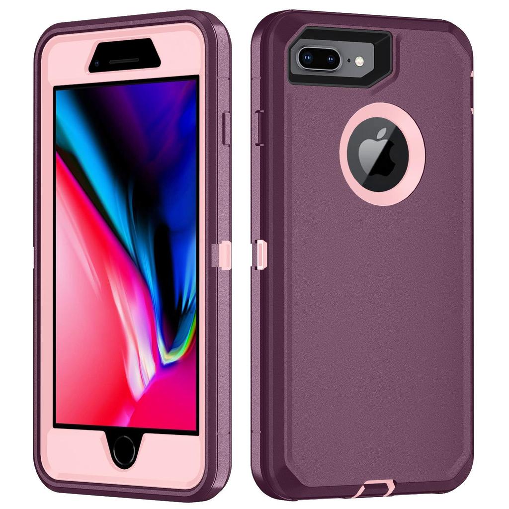 IPhone 7/8/7P/8P için Sağlam Üçlü Koruma Kılıfı - Ağır Hizmet Tipi & Özel Tasarım