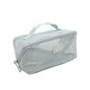 Women Travel Portable Cosmetic Storage Pouch Toiletry Organizer Bag Mesh Transparent Wash Bag Tote Multifunctional Makeup Case Washbag