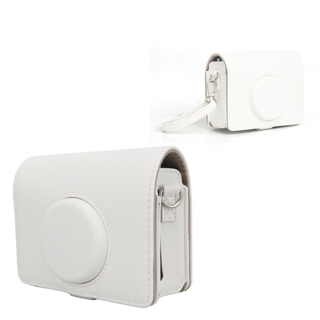 Camera Case Vintage Magnetic Top Scratch Proof with Shoulder Strap Camera PU Leather Bag for