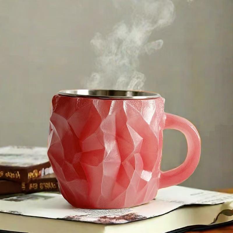 Mineral Crystal Coffee Mugs Imitation Mineral Crystal Coffee Resin Crystal Cup