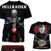 Horror Movie Hellraiser 3d Print T-shirt Men Women Fashion Breathable Short Sleeve Tops Tees Halloween Tshirt Men Clothing Child