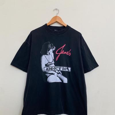 Vintage 90s Janes Addiction Band Cotton Unisex T-shirt Reprint S-5XL KH9263