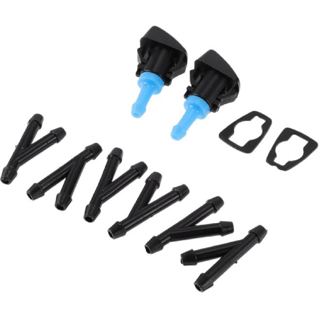 

Windshield Washer Nozzle for Mitsubishi Eclipse 2006-2012 Front W/ 6 Pcs Y Hose Connector Car 8265A048/8265A047 Black,Blue Plastic 1 Set