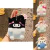 Creative Plush Coin Pouch Keychain Cartoon Lovers Cute Bag Accessories