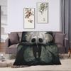 Warm Blanket Kids Adult Picnic Hollow Knight Japanese Anime Throw Blanket Flannel Bedspread For Chair Pattern Sofa Bed Cover