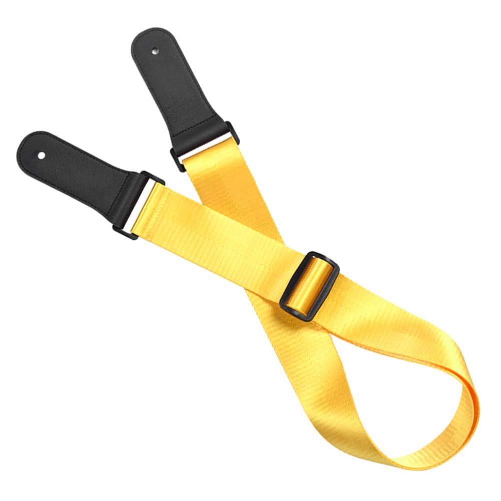 

Гитарный ремень, акустическая электрическая бас-гитара, укулеле, нейлоновый ремень, регулируемый кожаный головка TopGrain(Золото ) золотой