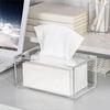A33R-Acrylic Tissue Box Rectangular Transparent Tissue Box For Office, Home Bathroom Restaurant Lavatory Occasions