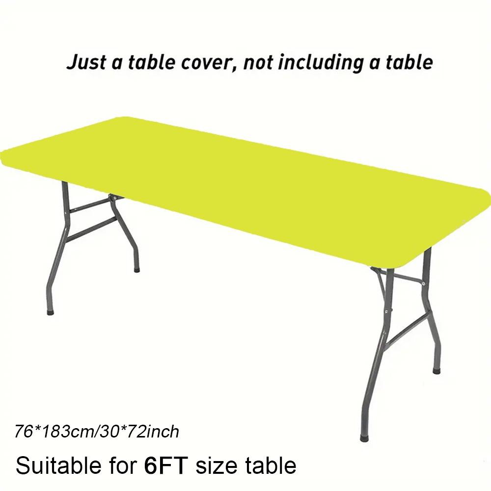1Pcs Elastic Fitted Rectangular Tablecloth  For Home Parties Banquets Picnics Wedding Decorations