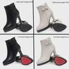 "Autumn/Winter Women's Stiletto Ankle Boots - Pointed Toe, Small Heel, Plus Velvet"