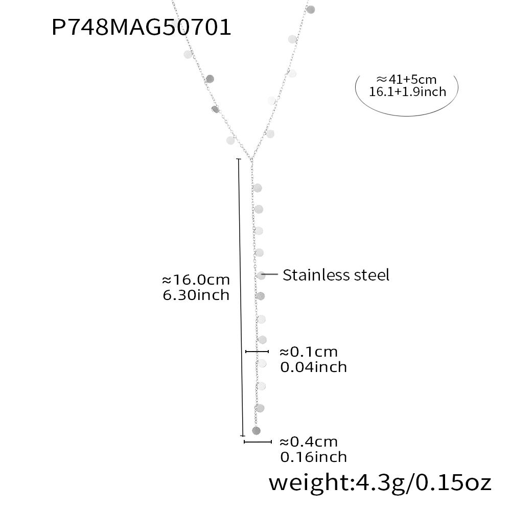 Multi Models Long Tassel Necklaces In Stainless Steel With 18k Gold Plated Waterproof Non Tarnish Chains Necklace For Women