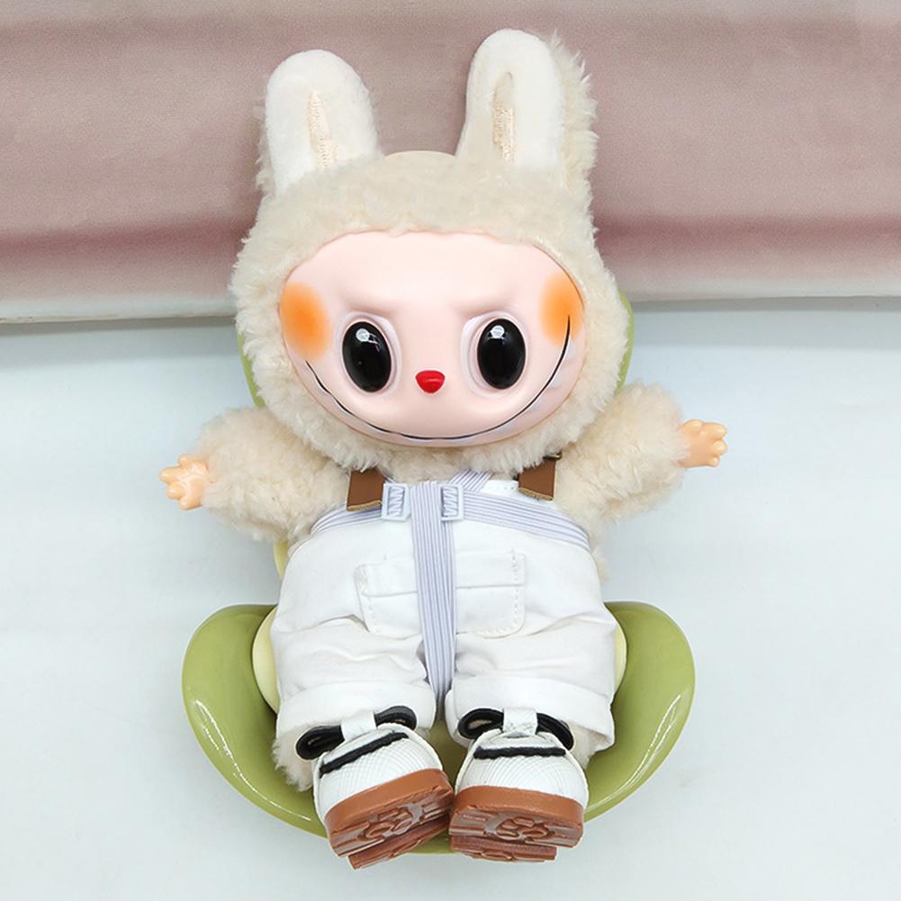 Pro LABUBU Výstup vzduchu Bezpečnostní sedačka Do auta Montovaná Makronka Panenka Aromaterapeutický klip Kreslená hračka Panenka Auto Roztomilá ozdoba