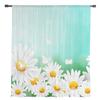 White Flower Butterfly Bubble Sheer Curtains for Living Room Decoration Window Curtains for Kitchen Tulle Voile Organza Curtains