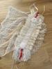 Black and white goth high quality veil lolita headband rose dark veil subculture headdress