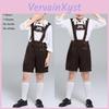 Stylish Children's Oktoberfest Costume Suit For Halloween Cosplay With Hat