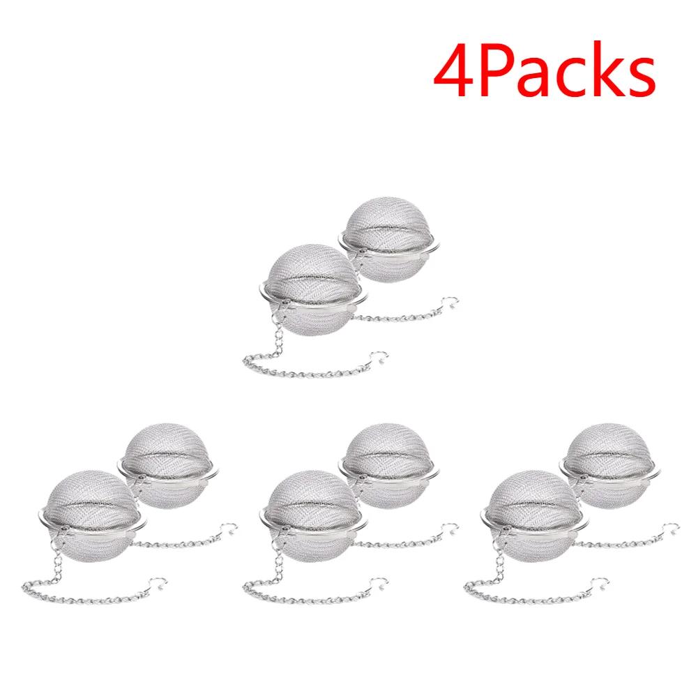 1-20PCS Tea Infuser Stainless Steel Mesh Tea Ball Filter Squeeze Tea Leaves Spice Seasoning Herb Mesh Strainer Kitchen Teaware