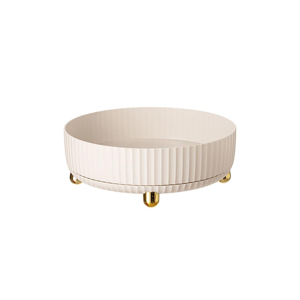 Kitchen Rotating Rack Seasoning Supplies Fruit Cosmetics Countertop Storage Rotating Tray Small