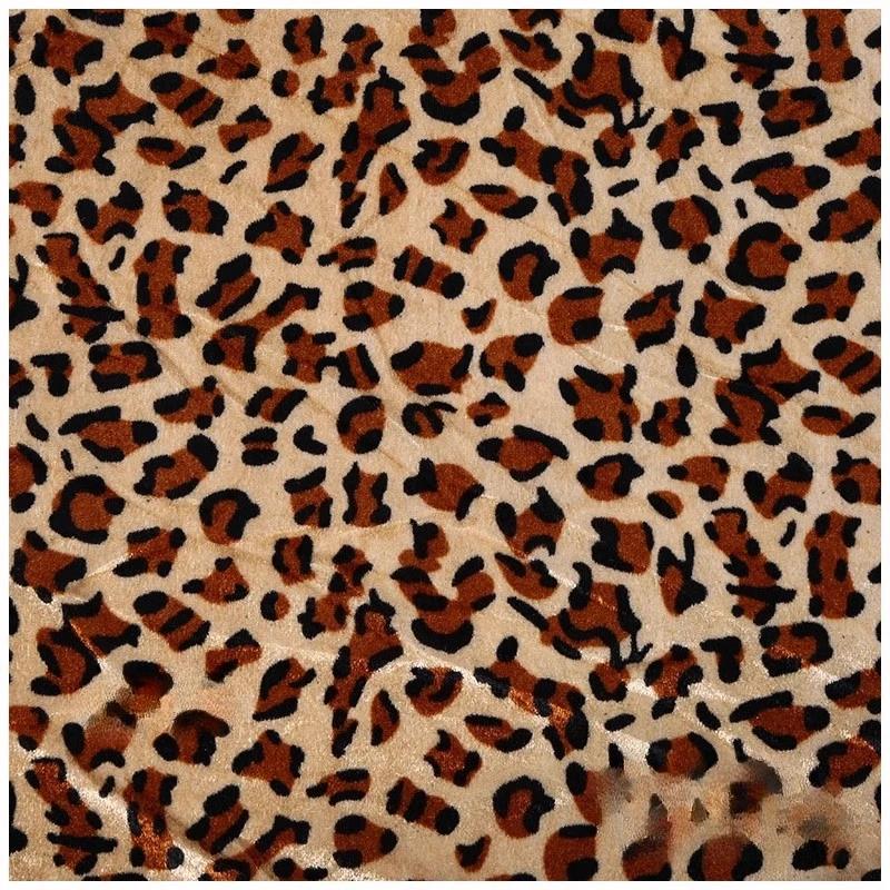 100x150cm Zlatá sametová látka se zvířecím potiskem Tygr Leopard Zebra Potisk Látka na pohovku Hračky Látka na společenské oblečení