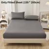 Polyester Fitted Sheet 30cm Deep And Solid Color With Breathable Fabric For Bedroom Use