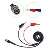 BNC to Dual- 4mm Stackable Banana Plug Test Lead Oscilloscope BNC Plug Cable