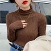 Women's Autumn Winter Half-High Neck Niche Knit Base Layer Spring Autumn Stylish Versatile Inner Wear Sweater