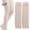 Extended Knee Warmers Soft for Cold Protection Breathable Cotton Leg Sleeves Anti Pads Slip Warmers Elastic Thermal Autumn Winter Unisex Sleeves
