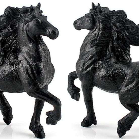 Miniature Horses Toy Detailed Texture High Simulation Decoration Accessories Farm Miniature Horses Animal Model Toy for Kids