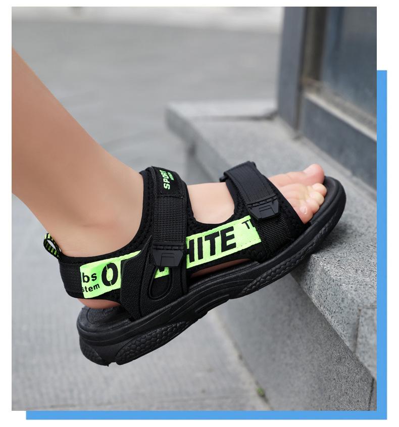 2025 Boys' Summer Beach Sandals: Non-Slip, Soft Sole, Anti-Collision Sports Shoes for Middle and Big Kids