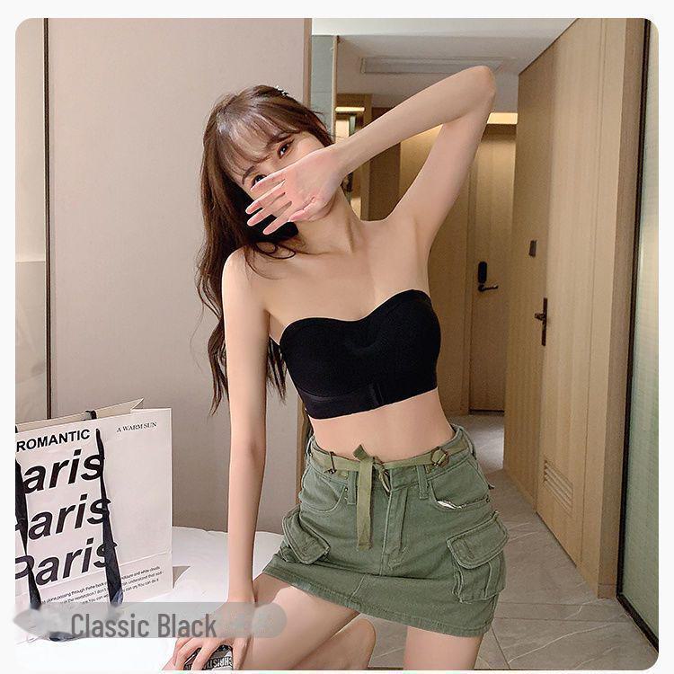 

Бюстгальтер без бретелек, с подкладками, со сборками для улучшения формы груди 38/85ABC