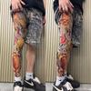 Printed Tights Fake Tattoo Socks Sun-proof Sexy Stockings New Fishing Elastic Socks  Unisex