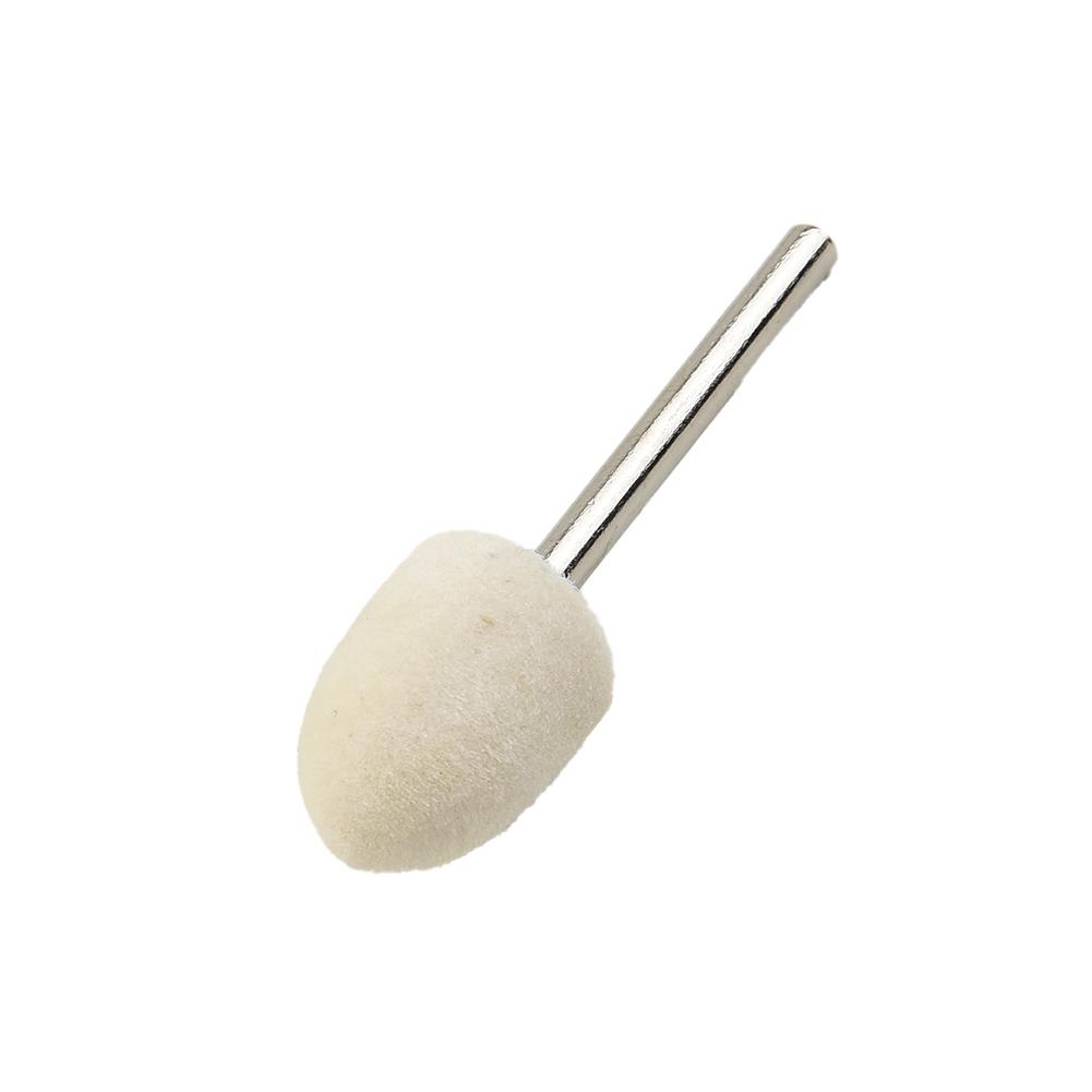 Fixture Felt Buffing Wheels Power Tool 25pcs Parts White Silver Buffer Disc