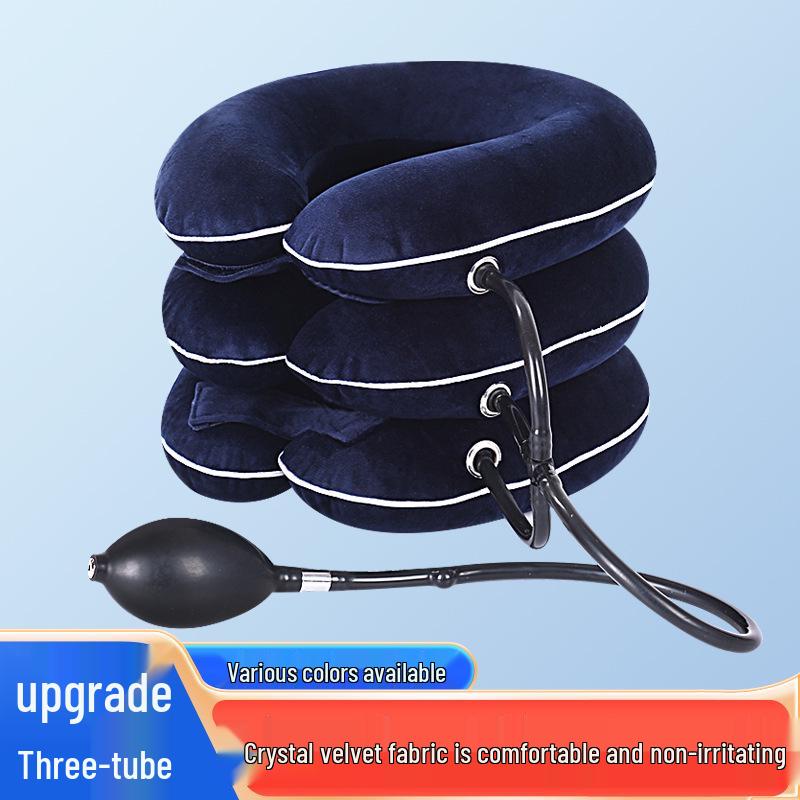Crystal Velvet Cervical Traction Device: Neck Brace for Forward Head Posture Correction and Support.