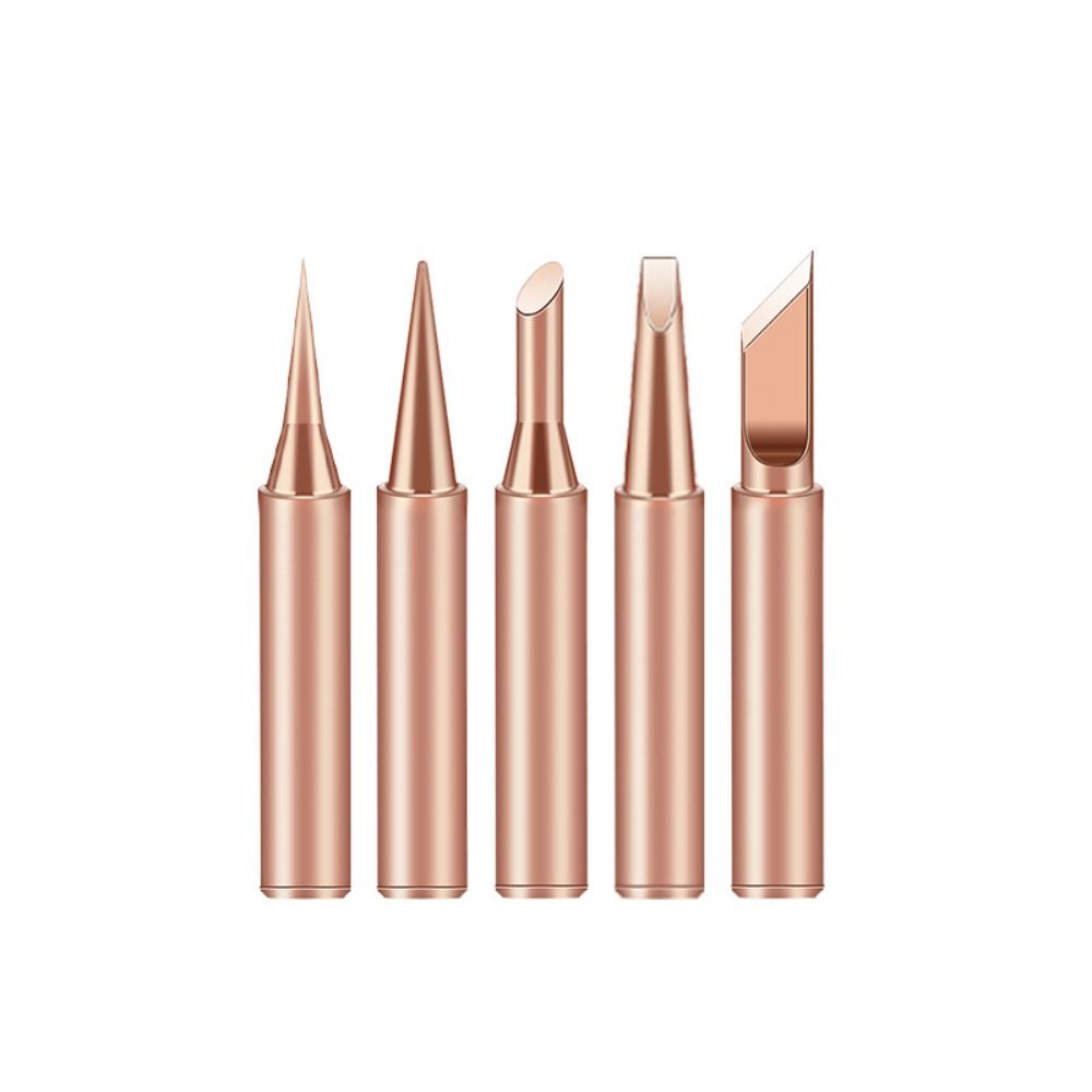 Pure Copper Welding Tip Heat Resistant Welding Replacement Tip Soldering Iron Tip  Soldering Tools