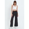 Women's Pocketed Slit Sweatpants Trousers