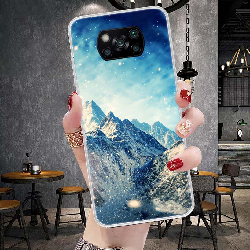 Mountain Peak Forest Soft Phone Case For Xiaomi Redmi 15C 15 13C 13 Poco X5 X6 X7 F7 Ultra M7 12C 12 10 10C 9C 9A 9T 9 Fundas Po