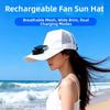 Mesh Summer Fan Sunhat Breathable Baseball Cap Cooling Technology Fishing Hat  Summer Activity