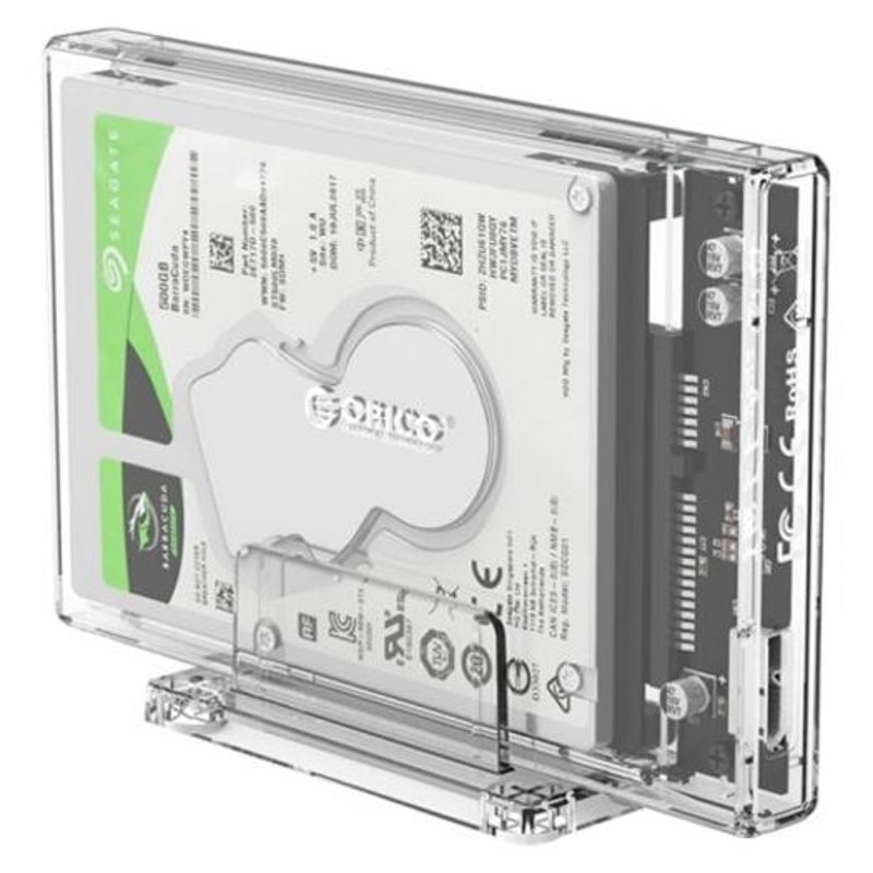 Drive Enclosures & Docks 2159U3 2.5 Inch Sata Usb3.0 Mobile Hard Disk Enclosure Transparent