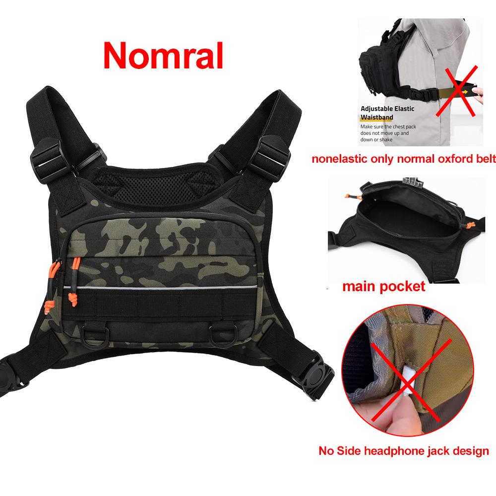 Sac de poitrine avant Gilet de camping Sac à dos pour hommes Femmes Sac de course Sports Extérieur Vélo Course Pêche Voyage Sac d'équipement