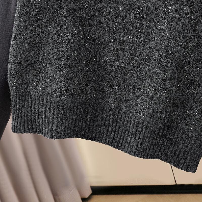 Women's Wool Blend Sparkle V-Neck Knit Vest