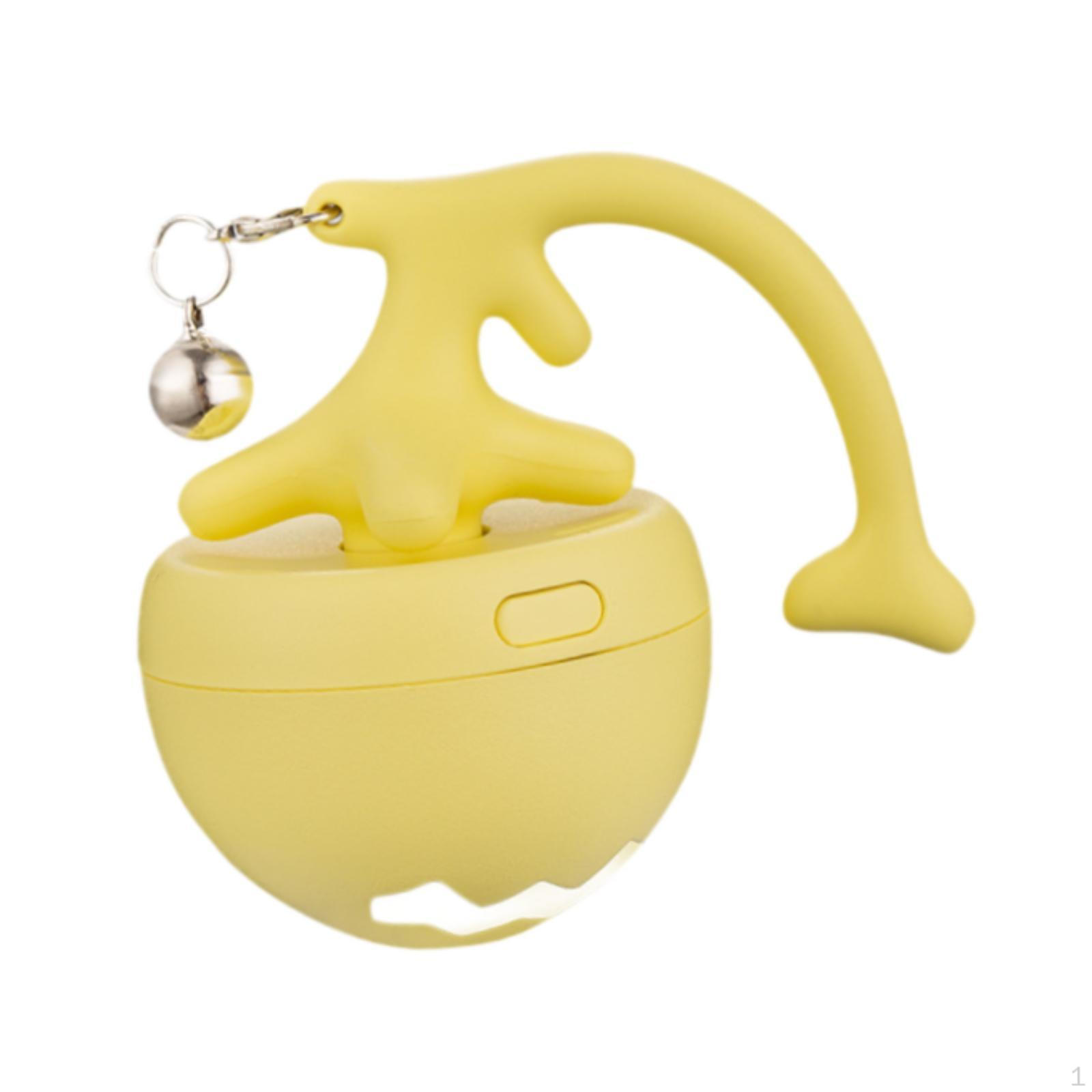 

Интерактивная игрушка для кошек, автоматический движущийся мяч, портативный с подсветкой, катящийся для домашних животных yellow