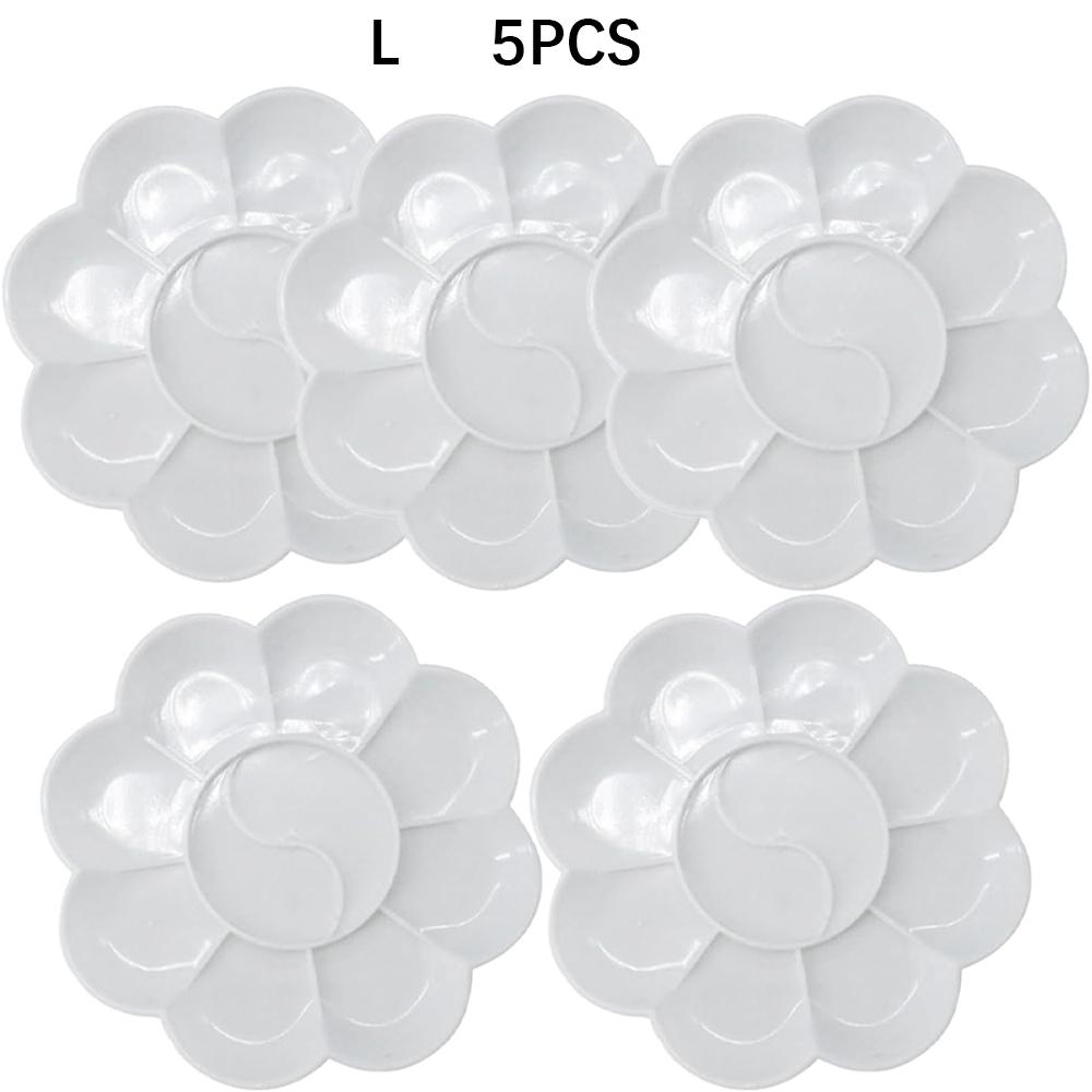 1-5pcs Painting Palette, 18 Wells Plastic Paint Tray Pallet Reusable Flower Paint Palette for Artists Acrylic Watercolor Oil