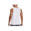 Under Armour Sportstyle Logo Print Loose Dry Training Tank Top Men Tops White 1329589-102