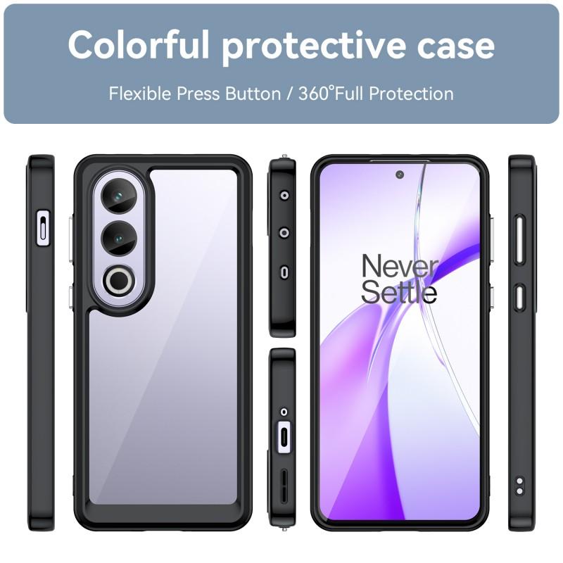 For OnePlus Ace 3V 5G Phone Case WANLONFENG XC Series TPU Acrylic Cover with Tempered Glass (Big Lens Hole)