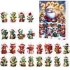 Creative Christmas Countdown Calendar Dragon Advent Calendars 2026, 24 Days with Party Favors 2D Acrylic Ornaments, Collectible Figures for Tree Home