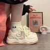Campus wind velvet love little white shoes women's winter thickened warm two cotton shoes student versatile sports board shoes