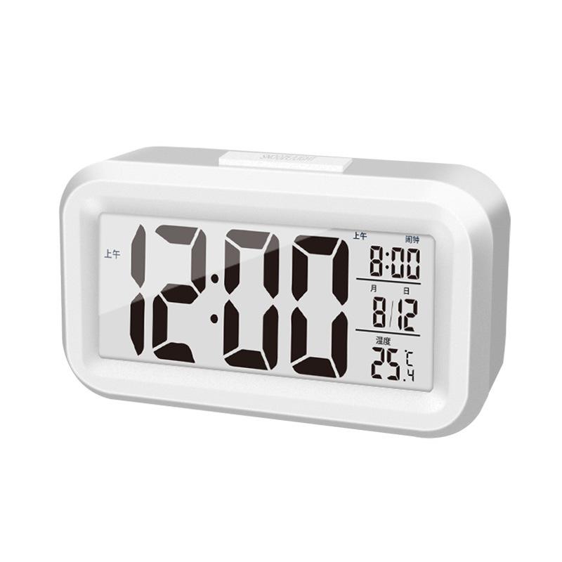 Digital Alarm Clock Student-specific Bedside Desk Smart Digital Hour Clock Multi-functional Mini Electronic Alarm Clock белый
